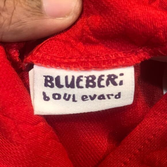 Blueberi Boulevard Girls 18 Month Red Jacket Bow Button Winter Christmas Party - Picture 5 of 6